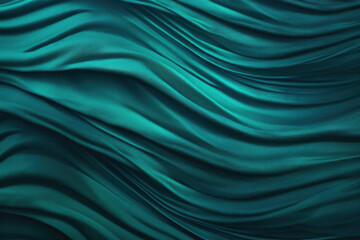 Dark Turquoise waves fabric background