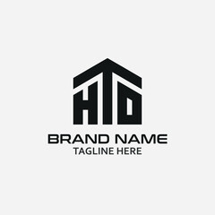 Fototapeta premium Letter HTD professional logo design concept. Vector Template logo