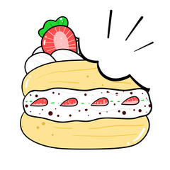 Cafe with desserts and hot and cold drinks available.