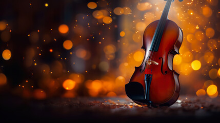 Violin Music Abstract Background