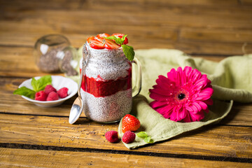still life with delicious and healthy organic food