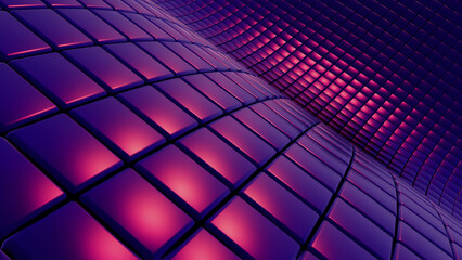 Dark purple metallic background, metal modern  technology geometric backdrop useful for wallpaper.