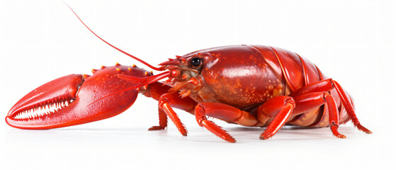 Fresh delicious boiled crayfish