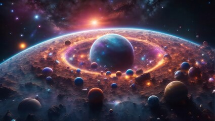 planet and space