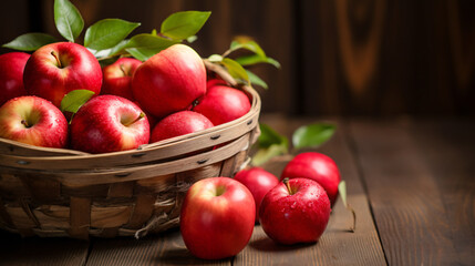 Fresh red apples