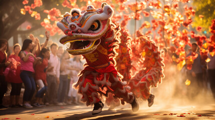 Vibrant Lion Dance Celebrations in China's Streets