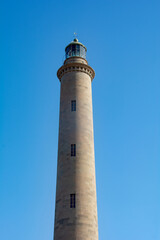 Fototapeta na wymiar Lighthouse in Maspalomas, Gran Canaria, Spain