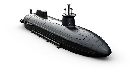 3d Illustration Submarine Isolated Background