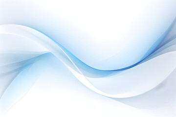 Abstract background with smooth fractal waves on white background