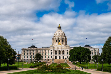 State Capitol of Minnesota in Saint Paul in Summer