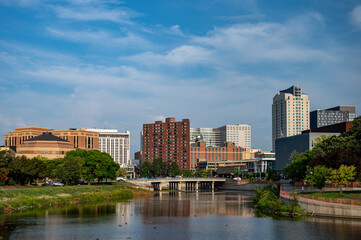 Fototapeta na wymiar Skyline of Downtown Rochester, Minnesota