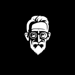 Papa - Minimalist and Flat Logo - Vector illustration