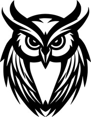 Fototapeta premium Owl - Minimalist and Flat Logo - Vector illustration