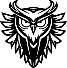Owl - High Quality Vector Logo - Vector illustration ideal for T-shirt graphic