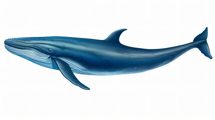 Illustration of a blue whale