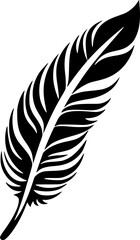 Obraz premium Feather - Minimalist and Flat Logo - Vector illustration