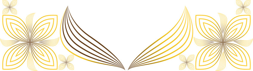 golden floral decoration
