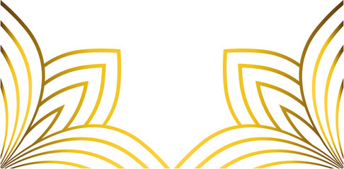 golden floral decoration