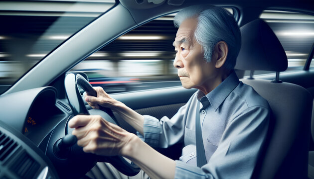 安全運転に注力する日本の高齢者