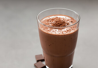 Cocoa Smoothie with chocolate 