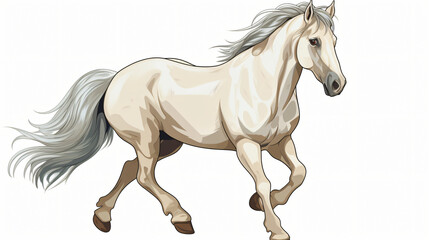Obraz na płótnie Canvas Illustration of a horse
