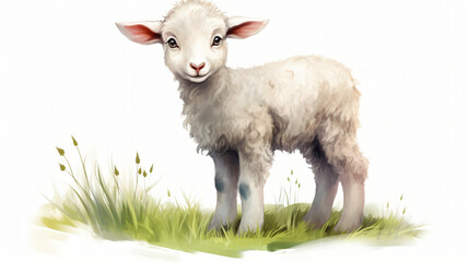 Illustration of a little sheep