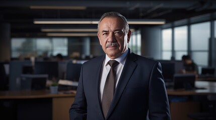 Portrait of a senior Mexican businessman 