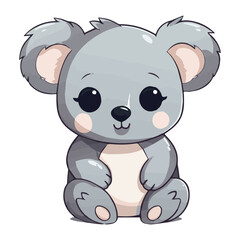 Adorable Kawaii Animal Stickers: Transparent SVG, Cute Nursery Decor Clip Art for Children's Room and Crafts