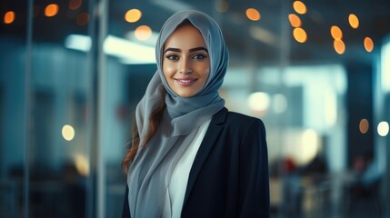 Portrait of a young Arab businesswoman