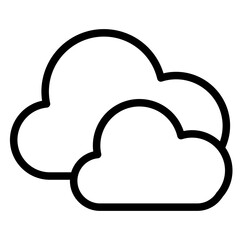 cloud line icon