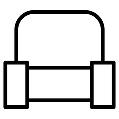 sofa line icon