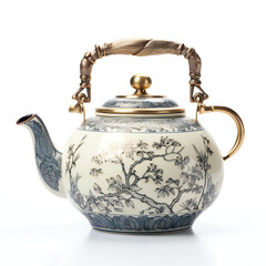 Tea pot with painting