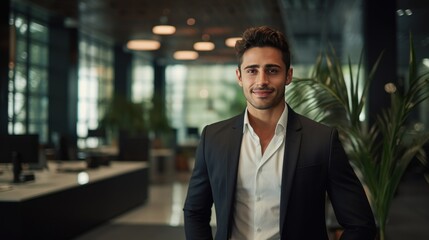 Portrait of a young Mexican businessman 