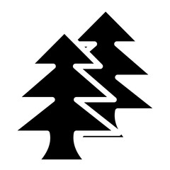 tree spruce glyph icon