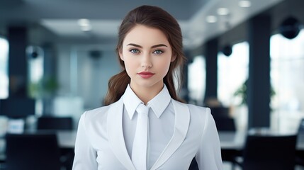 Naklejka premium Portrait of a young businesswoman 
