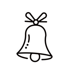 christmas bell isolated on white background