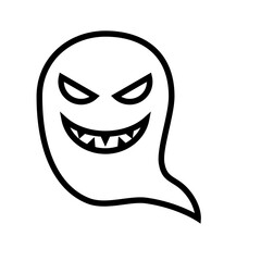 icon ghost boo halloween, Halloween icon, Spooky, Scary, Horor, Simple and Minimalist icon