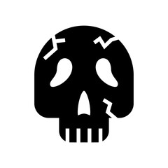 icon skull scream halloween, Halloween icon, Spooky, Scary, Horor, Simple and Minimalist icon