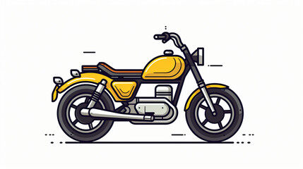Obraz na płótnie Canvas Line icon motorcycle