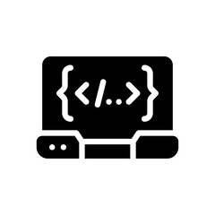 laptop glyph icon