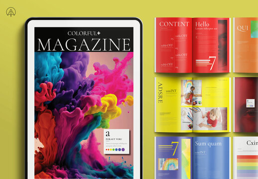 Color Full Magazine Template