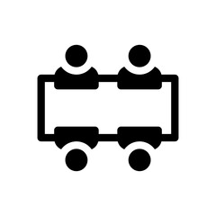 business meeting glyph icon