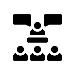 conference glyph icon