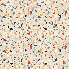 Fototapeta na wymiar Terrazzo marble floor seamless texture
