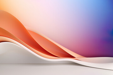 Obraz premium Elegant and modern 3D fluid wave abstract background, luxury style, futuristic shapes 3d banner