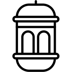 Lantern vector design icon.svg