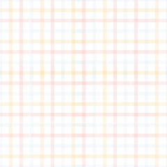 Plaid pattern seamless repeat vector in yellow and blue. Design for print, tartan, gift wrap, textiles, checkered background for tablecloths.