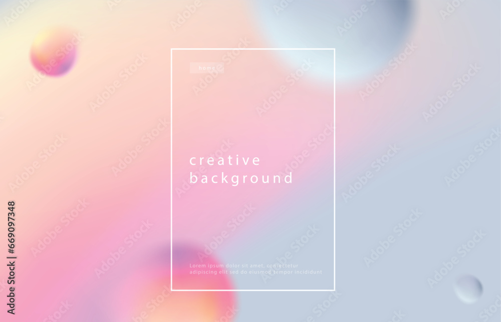 Poster abstract gradient vector background. minimal pattern banner with 3d
