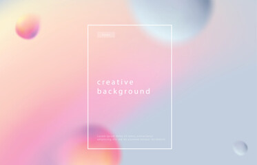 Abstract gradient vector background. Minimal pattern banner with 3d