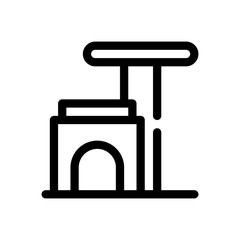 scratching line icon